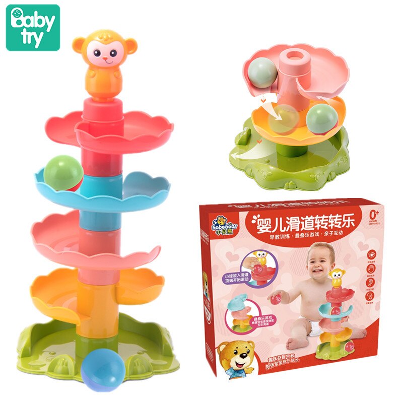 Baby Colorful Slide Balls Sound Juguetes bambini regali di compleanno di natale doccia bagno nuoto giocattoli d&#39;acqua per bambini educativi