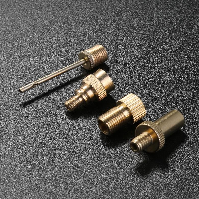 4pcs Bicycle Converter Pump Schrader Presta Valve Ventil Adapter Set ump Tube Bike Acessories