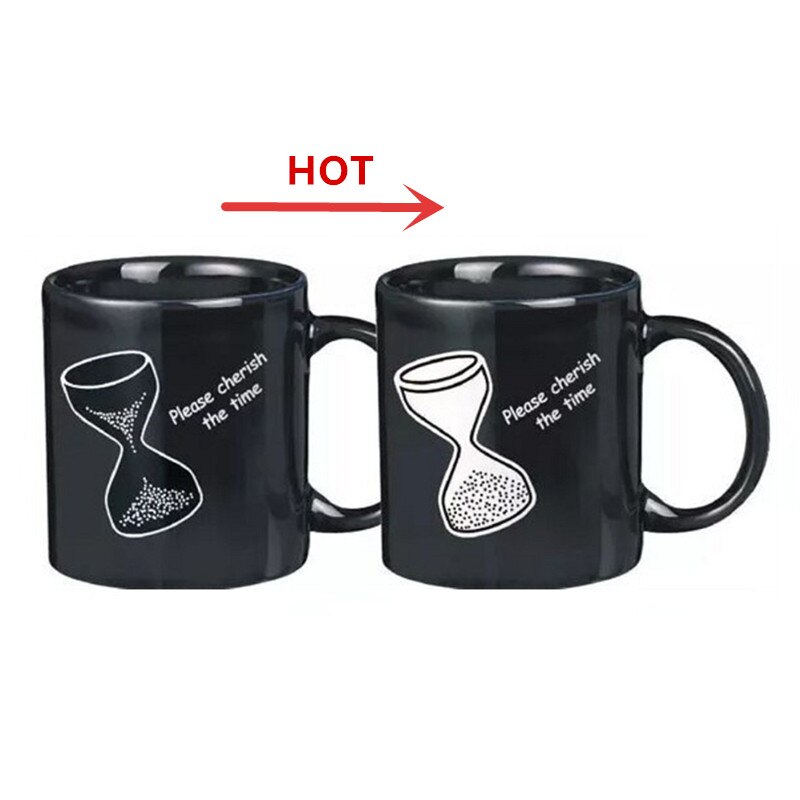 Creatieve Zandloper Kleur Veranderende Mok Magic Temperatuur Chameleon Mokken Warmtegevoelige Cup Koffie Thee Melk Cups Novelty