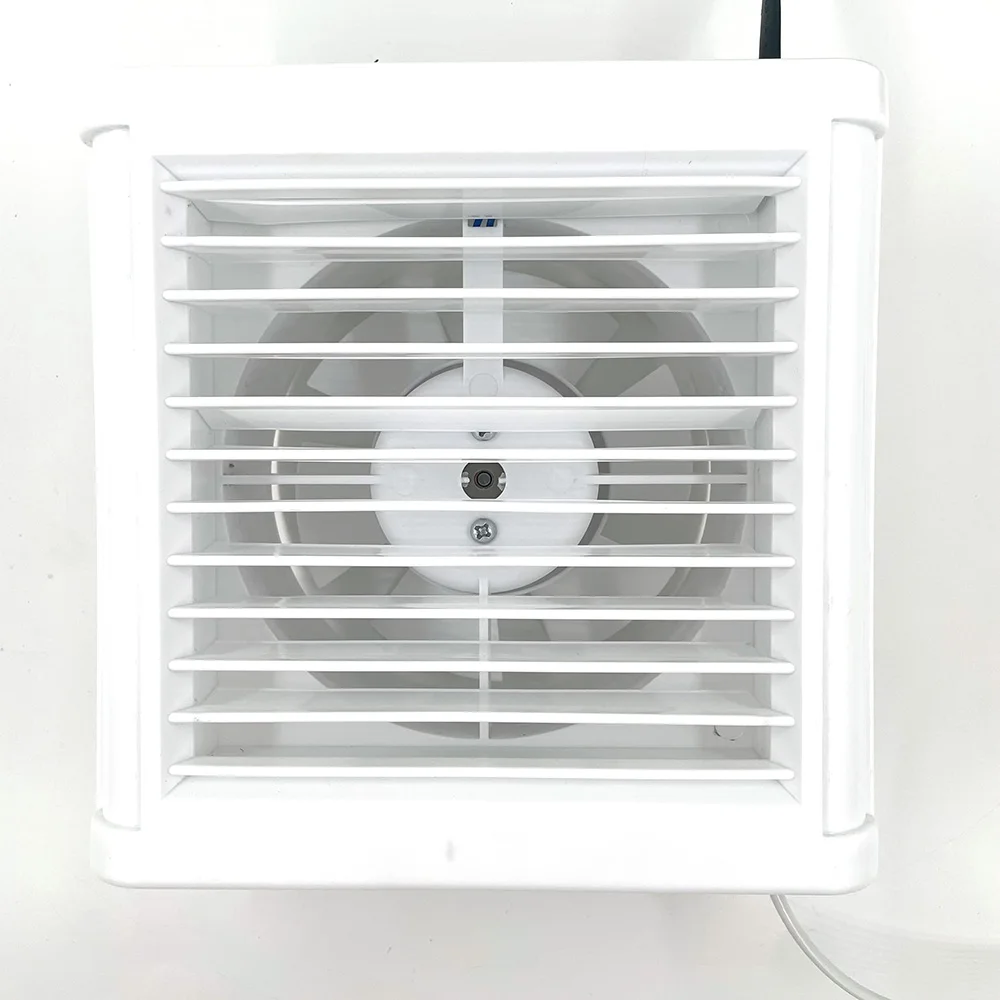 Extractor de aire silencioso para baño, 220V, 4 pulgadas, 6 pulgadas, cocina, inodoro, pared, ventana, ventiladores de ventilación con Cable de alimentación