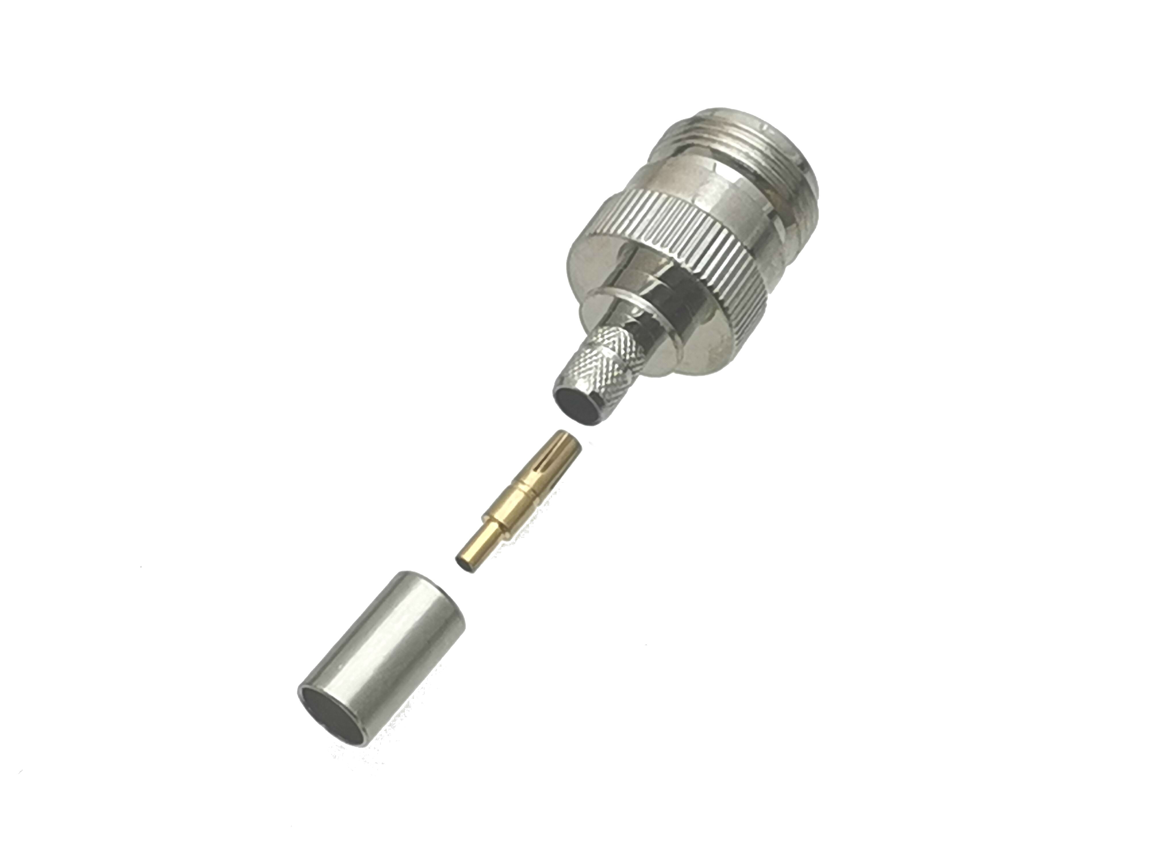 1Pcs Connector N Female Jack Crimp RG8X RG-8X LMR240 Cable RF Adapter Coaxial High Quanlity