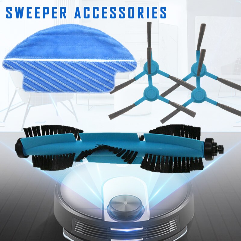 Huvud sidoborste mopp tyg kit sopande robot dammsugare utbyte tillbehör wwo 66