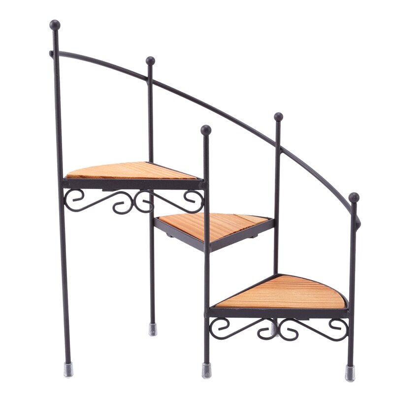 Moderne Eisen Wendeltreppe Blume Stand Heimat Balkon Sukkulenten Kleine Topf Ornamente Boden Gestell
