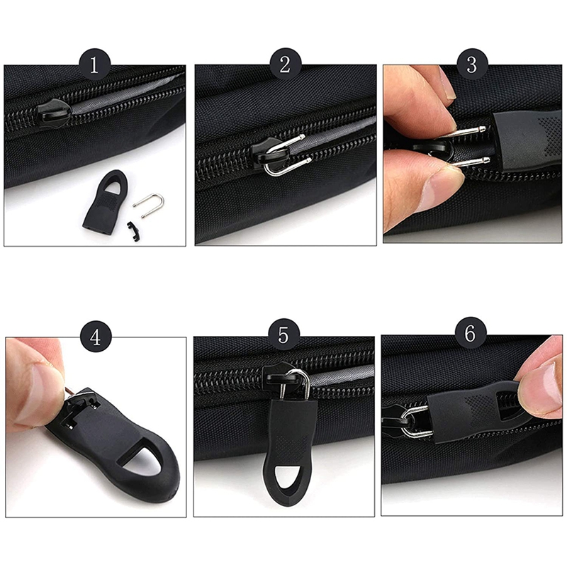 52Pcs Universal Detachable Zipper Puller Set Zipper Pull Replacement Zipper Tab Replacement For Luggage, Jacket,Backpack