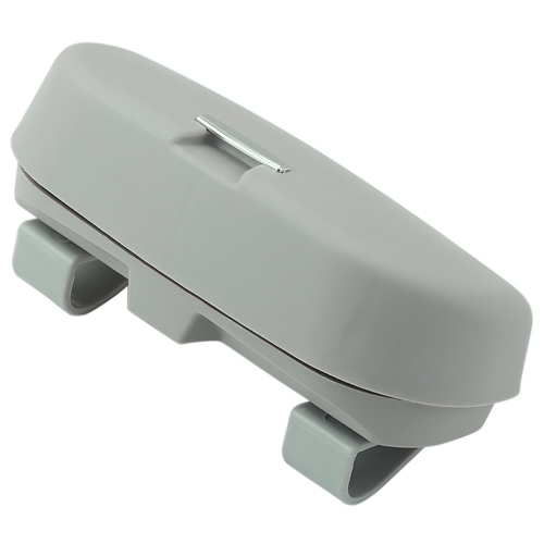 Samochód stylizacji samochodów szkło pudełko na okulary Obudowa dla Mercedes Benz W211 W221 W220 W163 W164 W203 W204 A B C E SLK GLK CLS ML GL: podwójnie klamra szary