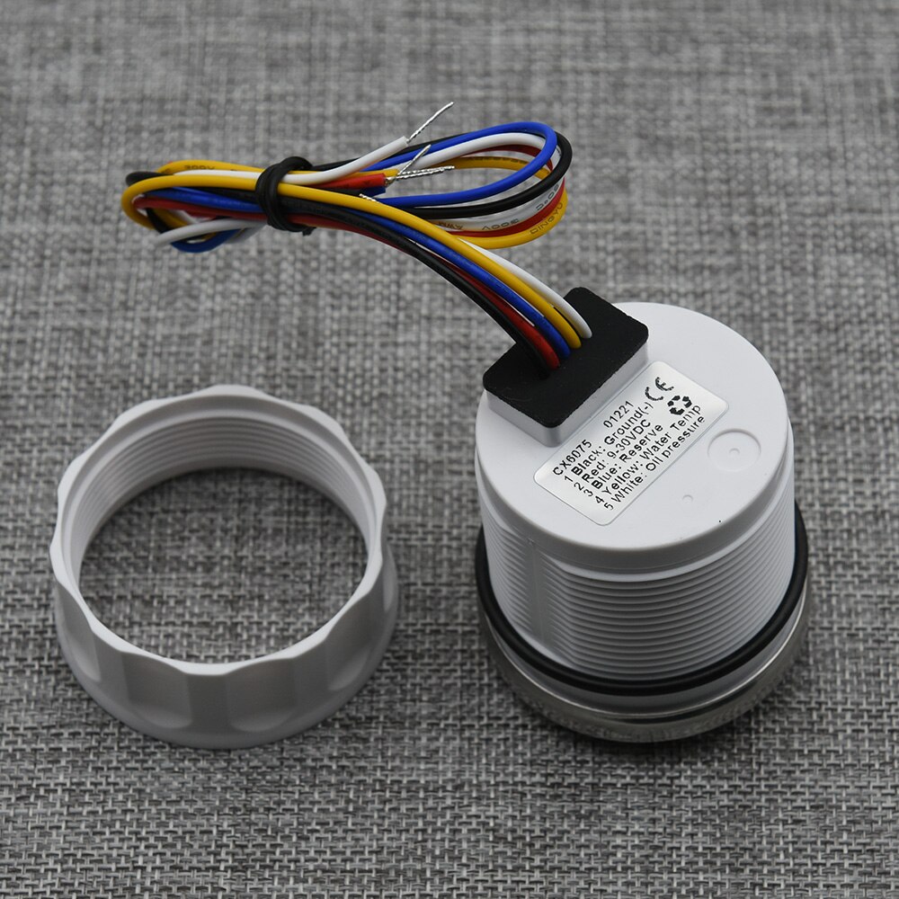 3 In 1 Multifunctionele Water Temperatuur Meter Oliedrukmeter Voltmeter Rode Backlight Met Alarm 0-10 Bar Water temp Meter