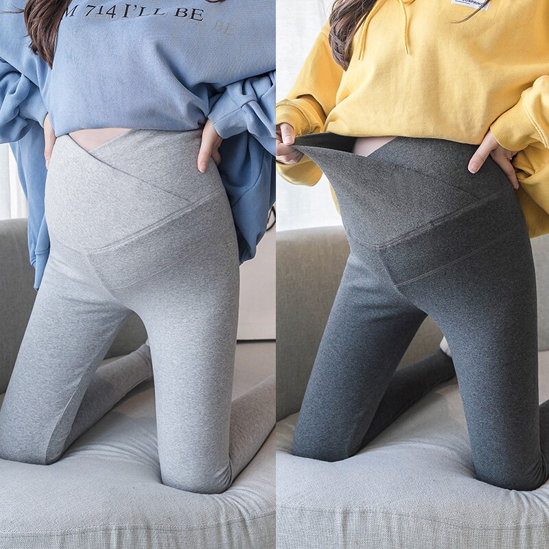 Leggings i forårsren bomuld til gravide kvinder