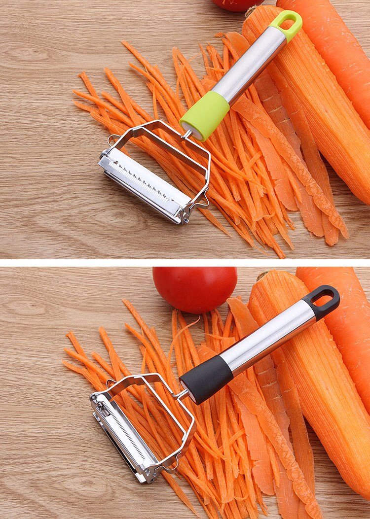 1 PC multifunción de acero inoxidable Julienne pelador de verduras doble rallador de cepillado accesorios de cocina herramienta de cocina KX 250