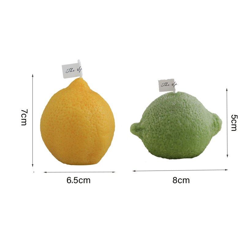 Ręcznie robione świece cytrynowe świece zapachowe aromaterapia dekoracje ślubne świece zapachowe ins strzelanie rekwizyty ozdoby