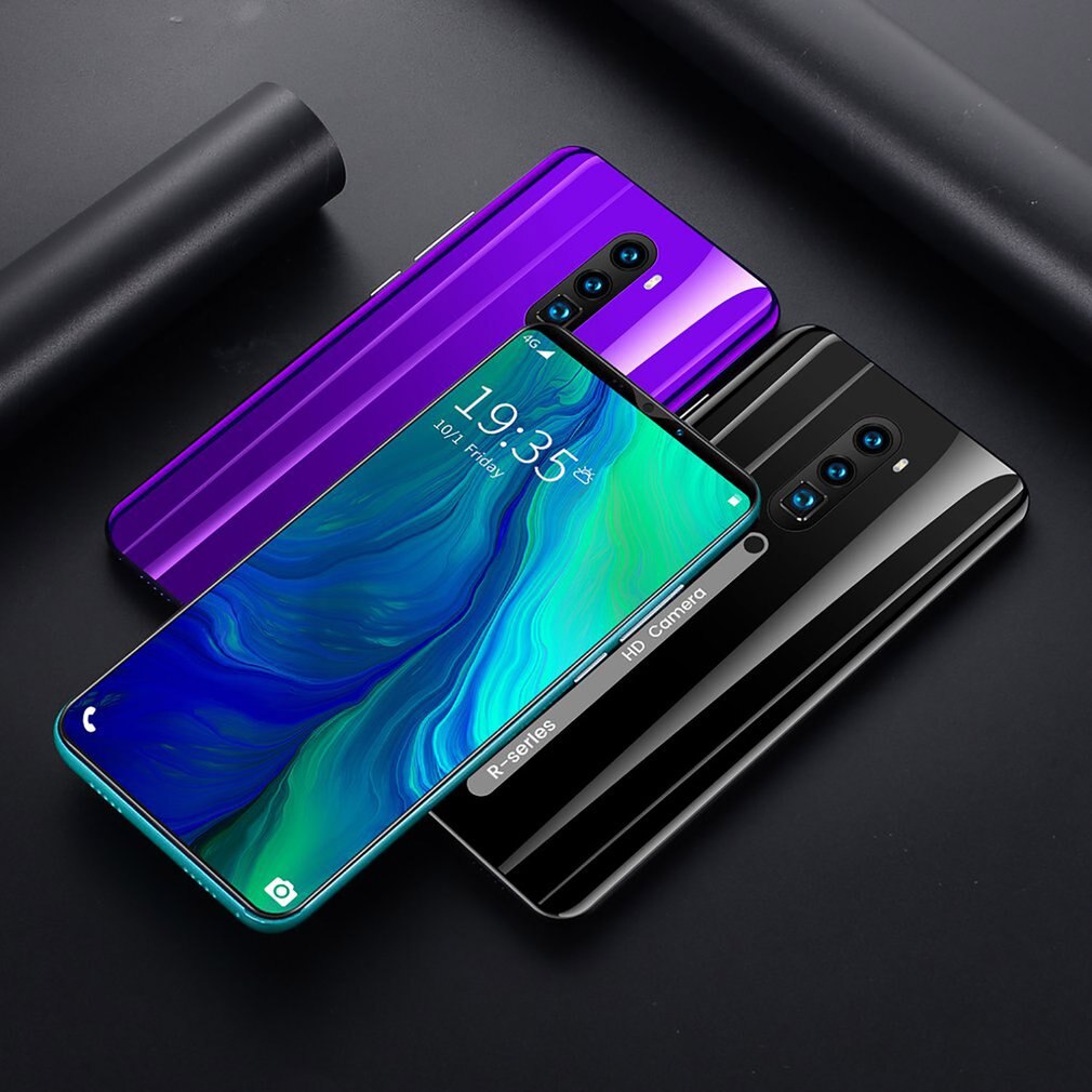 Rino3 Pro 5.8 Inch Screen Android Phone Purple Water Screen Smartphone Solid Color Mobile Phone Cool Shape