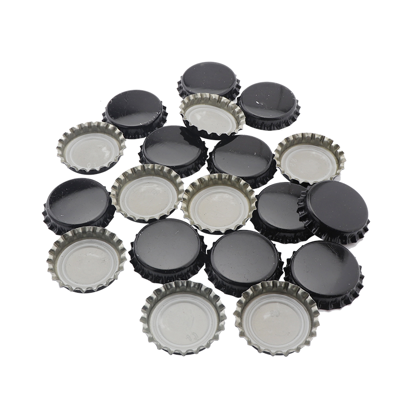 Tapas para botellas de cerveza, tapa para elaboración casera, herramienta de cerveza, Color dorado/Negro/plata, 20 unids/lote, novedad