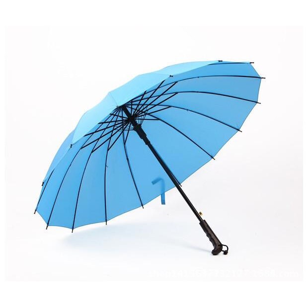 Semi-automatic Wind Resistant Long Handle Umbrella Men And Women Outdoor Rainy Umbrellas 16 Ribs Big Windproof Umbrellas Rain