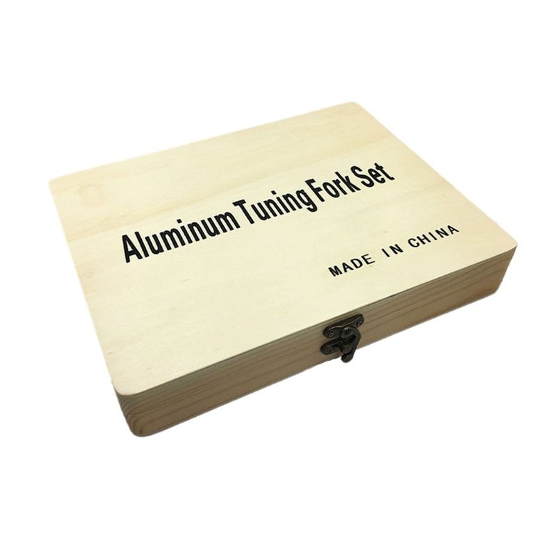 Aluminum Tuning Fork Set With Mallet, 13 Forks For Healing And Relaxation