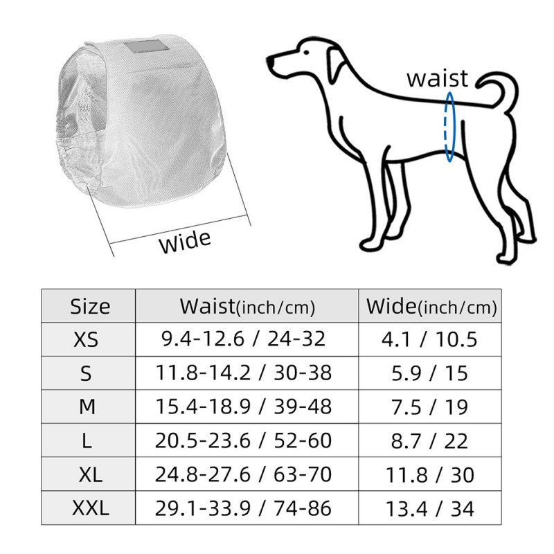 Pannolino per cani fisiologico riutilizzabile lavabile mutandine per cani maschili pantaloncini pannolini per cuccioli pantaloni sanitari avvolge scontrino intimo per cani