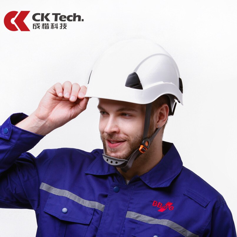 CK Tech.Safety Helmet Hard Hat ABS Construction Protect Helmets Work Cap Breathable Engineering Power Rescue Helmet