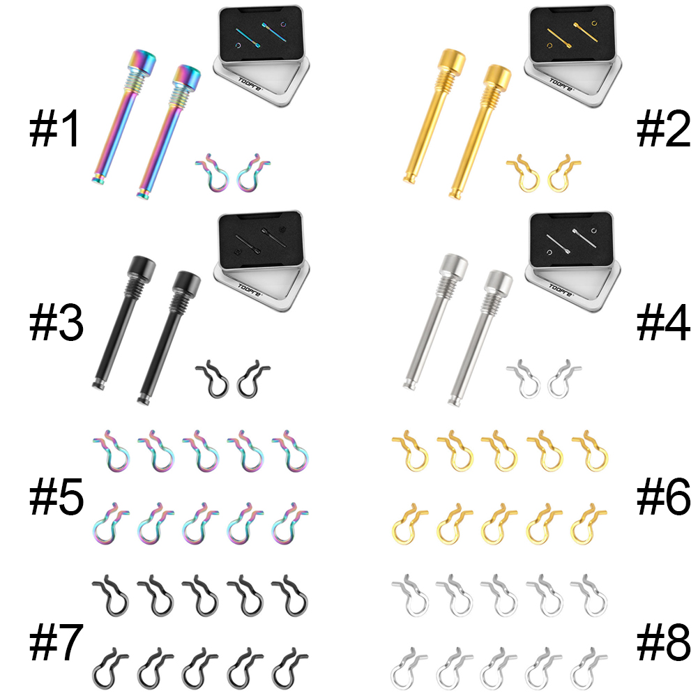 Bicycle Hydraulic Disc Brake Pad Bolts Circlip Retainer Pin Lightweight Titanium Alloy Cycling Bike Accessories