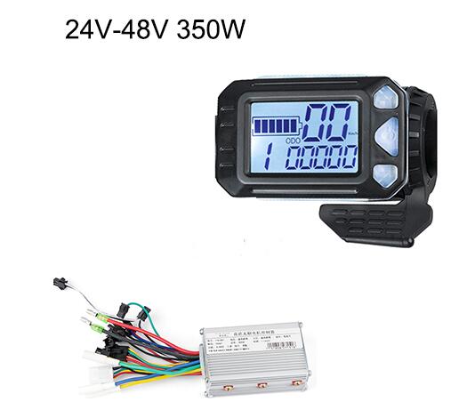 250W 350W 24V 36V 48V Elektrische Fiets Display Ebike LCD Bike Bedieningspaneel Waterdichte USB elektrische Fietsen Display Controller: S5 350W