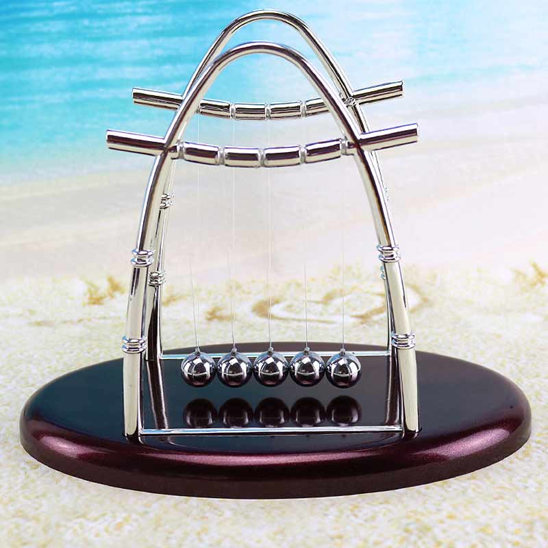 Newton Pendulum Balls Balance Pool Physical Energy Conservation Model Metal Craft Swing Desk Ornaments Toys Multiple