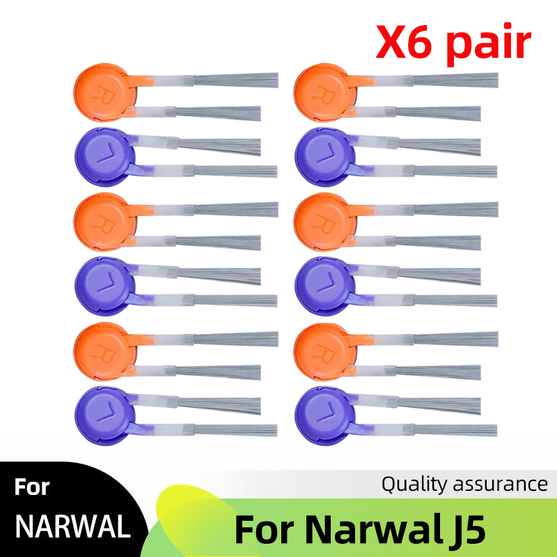 Fit For Narwal J5 Spare Parts Main Side Brush Cover Hepa Filter Mop Cloth Dust Bag Accessories Consumables: light green