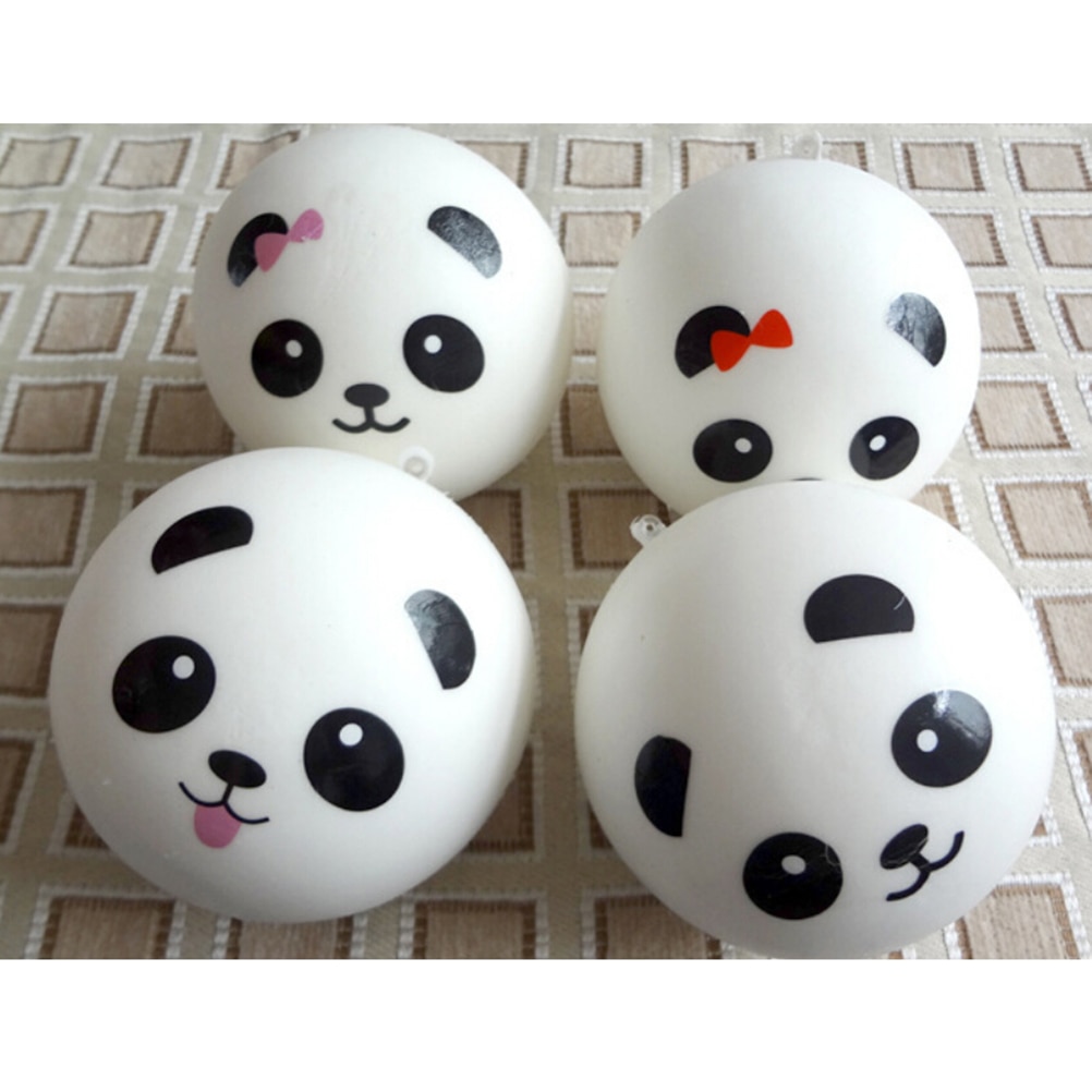 Panda Squishy Langzaam Stijgende 7cm Jumbo Charmes Kawaii Broodjes Brood Kinderen Speelgoed Hanger Squishes Geurende Sleutelhangers