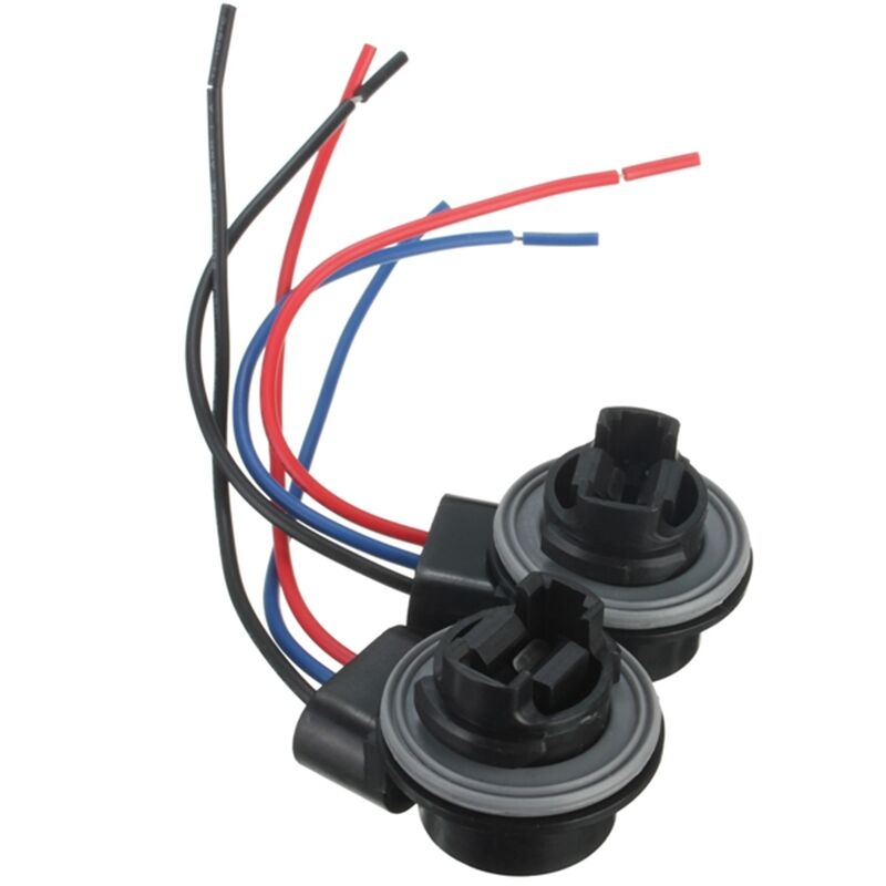 4057 3157 Socket 4157 2pcs 3156 LED Bulb Harness Light Wire Plug Adapter