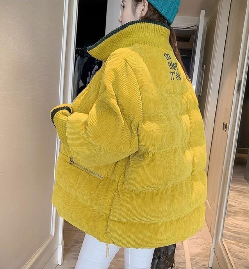 Winterjas dames dons parka jassen dames lange mouwen warme katoenen donsjas jassen tops