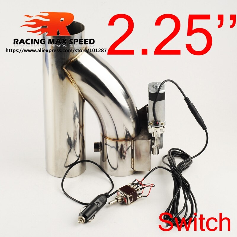 Valve d'échappement électrique 2"/2,25"/2,5"/2,75" avec interrupteur, système Cut-out en acier inoxydable: 57