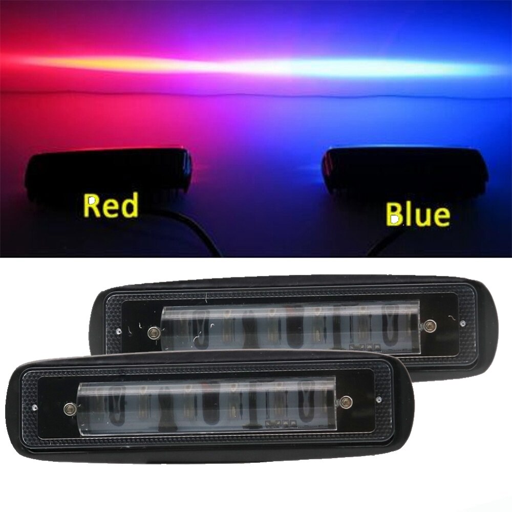 Blue Red LED Forklift Safety Light Spot Light Warehouse Safe Warning Light, 9V-60V Forklift Forktruck Blue Red Danger zone LED