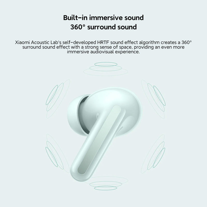 Xiaomi Redmi Buds 6 Global Version Up to 49dB active noise cancellation Up to 42 hours of listening with charging case