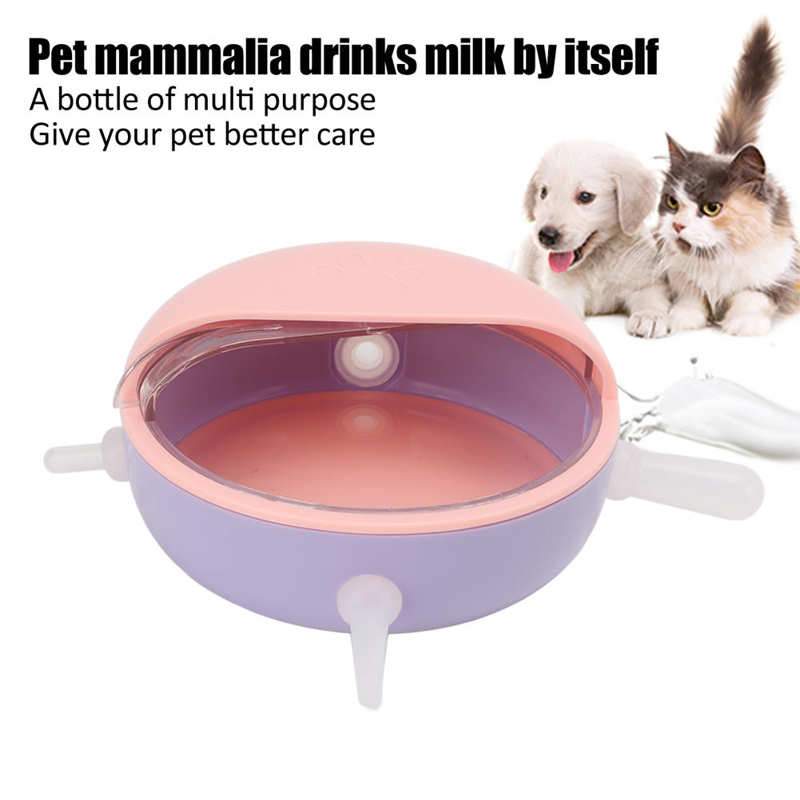 Small Pet Milk Feeder Puppy Kitten Feeding Bowl With 5 Nipples Pet Dog Cat Baby Nursing Water Milk Feeder Pet Milk Bowl