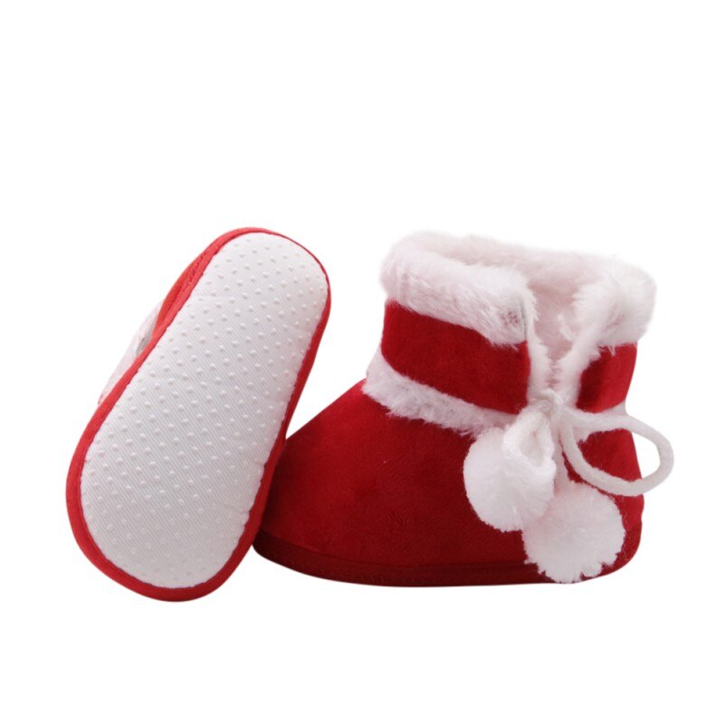 Winter Neue Baby Warme Stiefel freundlicher Mädchen Niedlichen Roten Randbereich Herde Schnee Unterhose Auf Mädchen Baby Kleinkind Schuhe