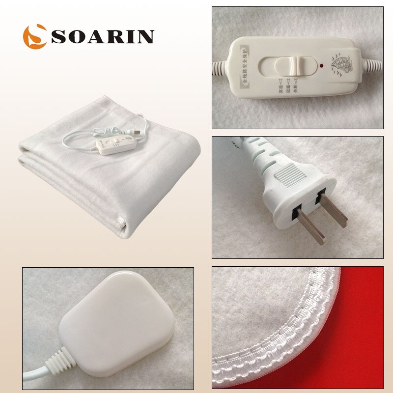 SOARIN Electric Blanket Synthetic Fiber Electric Heating Blanket