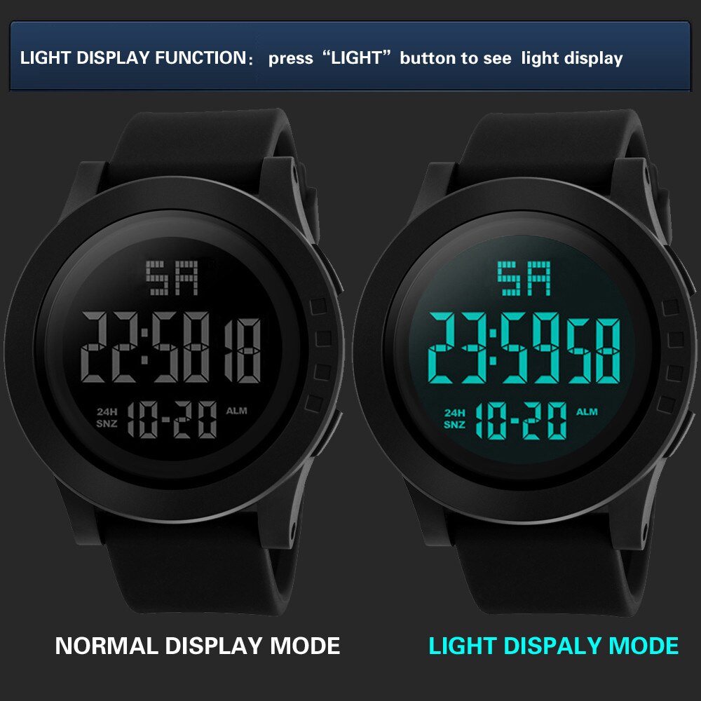 Brand Digital Wristwatch Men Relog Digital Resistant Watch 30m Waterproof Casual Sport Wrist Watch Relogio Masculino