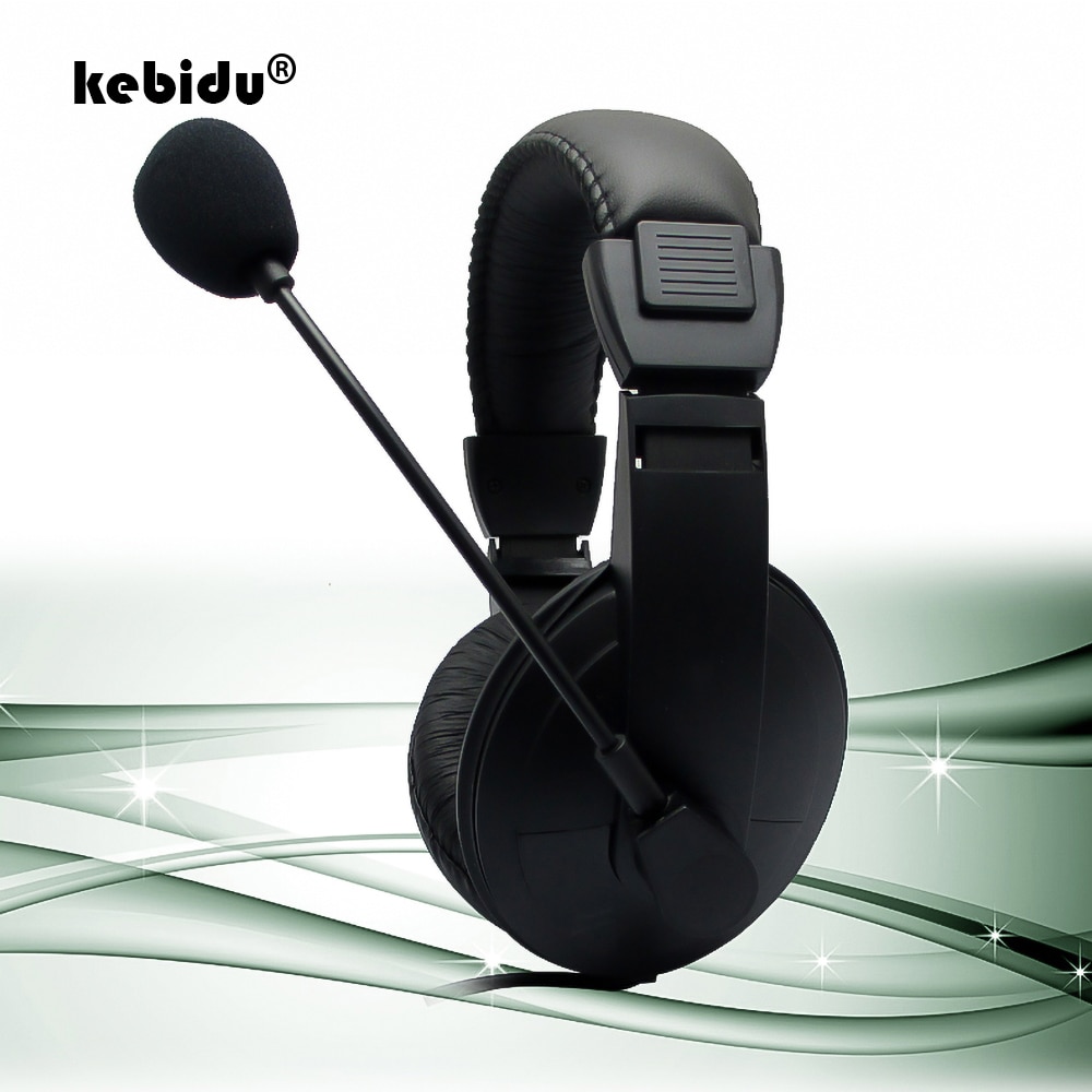 Kebidu Wired Hoofdtelefoon Met Microfoon Verstelbare Over Ear Gaming Headsets Koptelefoon Lage Bass Stereo Voor Pc