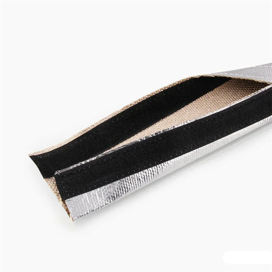 Metall värmesköld hylsa isolerad tråd slang lock wrap vävstol tub 12mm aluminium inredning tillbehör