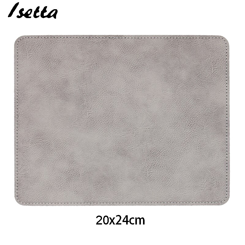 Anti-slip Mouse Pad Leather Gaming Mice Mat Desk 200x240mm Comfortable For Home Office Laptop PC MacBook: C