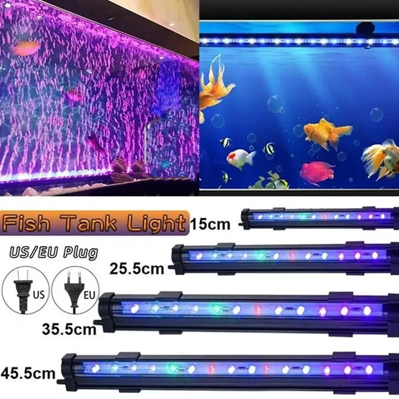 Aquarium LED Kleurrijk Licht Aquarium Dompelpompen Verlichting Waterdichte Bubble Lights voor Aquariums Aquarium Verlichtingsbenodigdheden