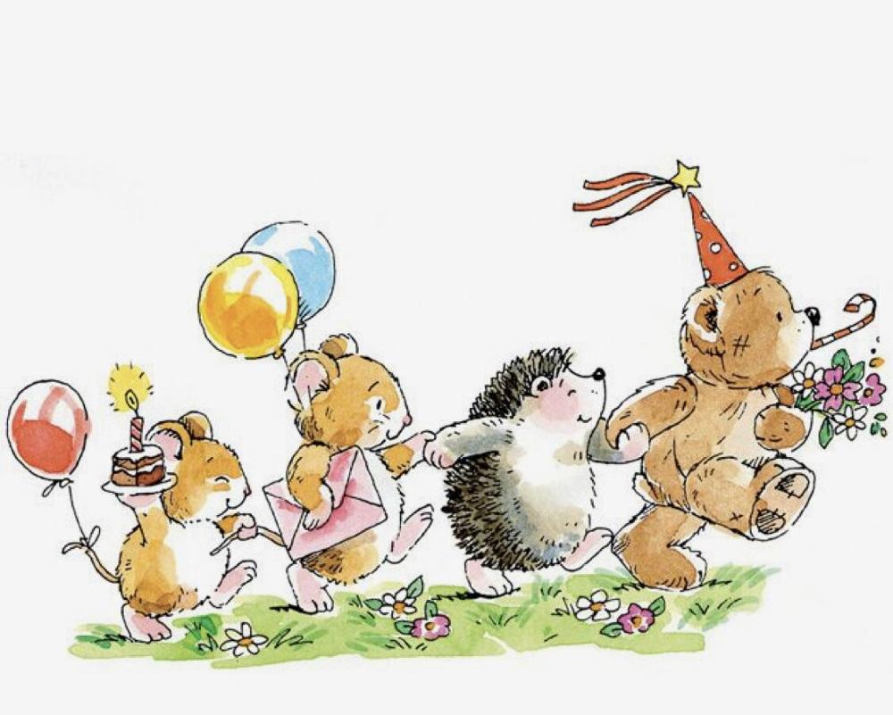 10x6 Bear and hedgehog Transparent Clear Silicone Stamp Seal for DIY scrapbooking photo album Decorative clear stamp