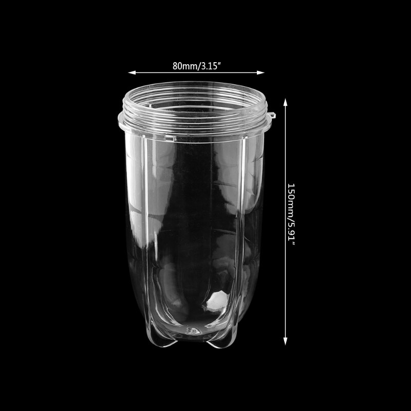 Presse-agrumes mélangeurs tasse tasse pièces de rechange claires avec oreille pour 250W balle magique