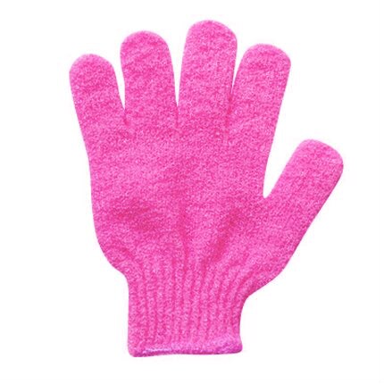 1PCS Purple Multifunction Nylon Cleaning Gloves Magic Dish Washing For Kitchen Household Dishwashing Gloves Bathing Gloves: 1pcs Rose red