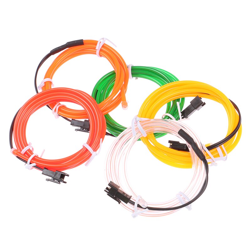 1Pc 1M Glow El Wire Kabel Led Neon Kerst Dance Party Diy Kostuums Lichtgevende