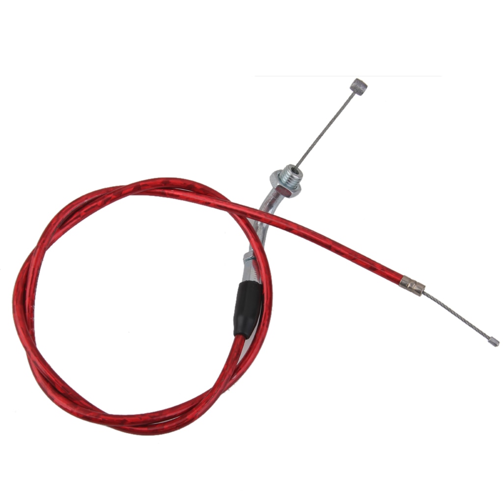 RED PIT DIRT BIKE THROTTLE ACCELERATOR CABLE 110cc 125cc 140cc PITBIKE