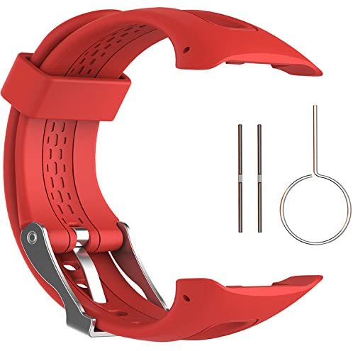 Bracelet de rechange en Silicone souple pour montre Garmin Forerunner, GPS, 10 15: Red / S size