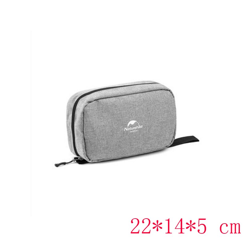 Naturehike Multifunctional Waterproof Traveling Toiletry Bag Cosmetic Bag Portable Bag Dry And Wet Separation NH18X030-B: S-Gray