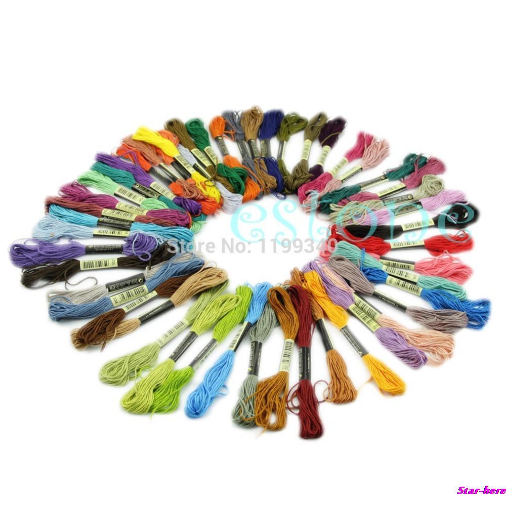 -Selling 50Pcs Anker Craft Kruissteek Katoen Borduurgaren Floss Naaien Strengen Veel