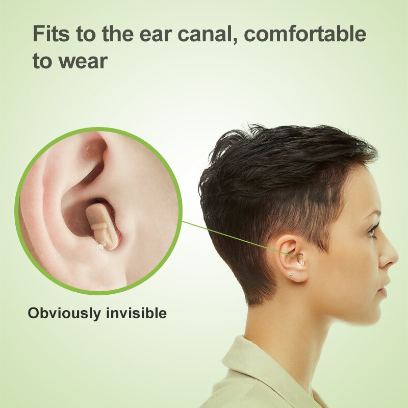 Digitalt høreapparat super mini cic usynlig øre lydforstærker forstærker trådløse høreapparater bærbar ørepleje