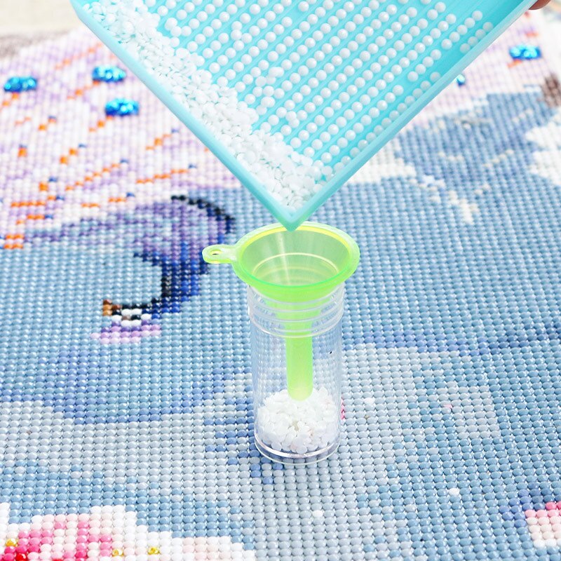 Outil de peinture diamant à entonnoir inversé, en plastique divisé, bricolage, pratique, 1 pièce