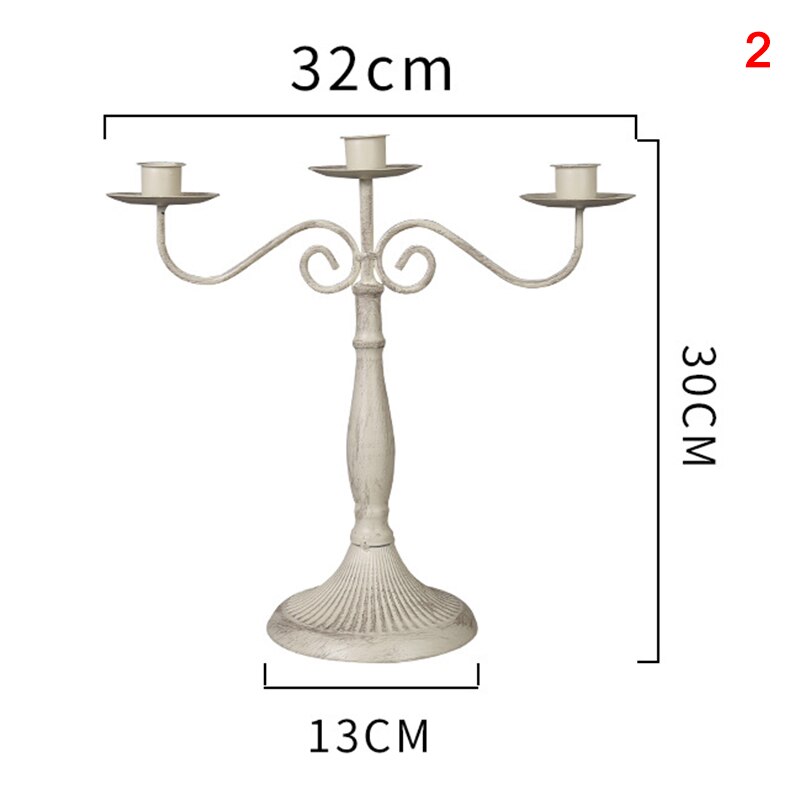 Castiçal de estilo europeu castiçal castiçal casamento castiçal castiçal castiçal decoração da casa casamento tb venda: Branco