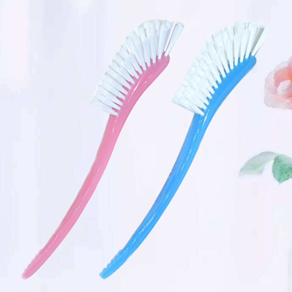 2 pièces multifonctionnel tasse brosse pratique biberon brosse ménage aspirateur tasse brosse de nettoyage (1pc dans chaque couleur, bleu, rose)