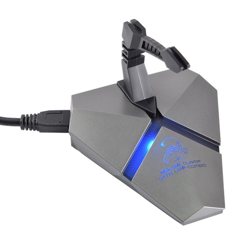 Multifunción Usb 3,0 lector Hub Gaming cuerda elástica para ratón Clip de cordón ratón soporte para cables extensión de ordenador Splitter Mouse abrazadera